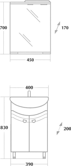 Мебель для ванной Onika Манго 40
