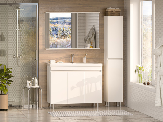 Тумба с раковиной Misty Енисей 100