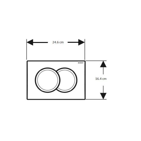Инсталляция для унитаза Geberit Duofix Delta 458.149.21.1 с кнопкой смыва
