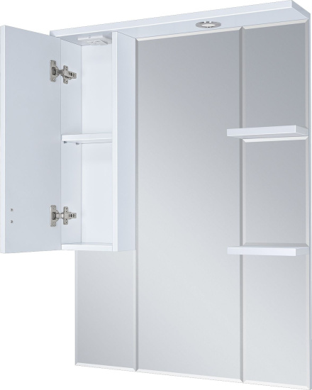 Зеркало Misty Дива 85 L c подсветкой, белое