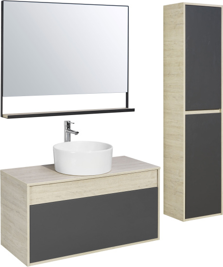 Зеркало Aquaton Лофт Урбан 100 с полкой