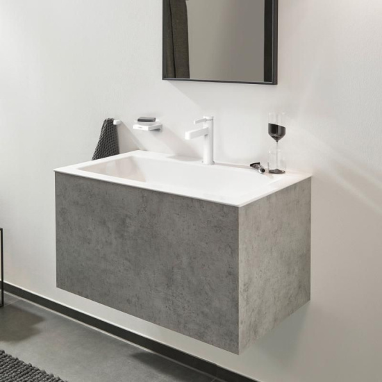 Смеситель для раковины Hansgrohe Finoris 110 76024700 матовый белый