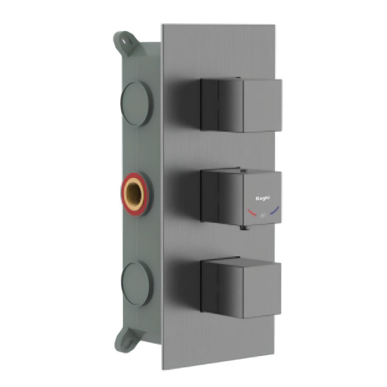 Смеситель для душа Raglo R02.263.09 термостат, графит