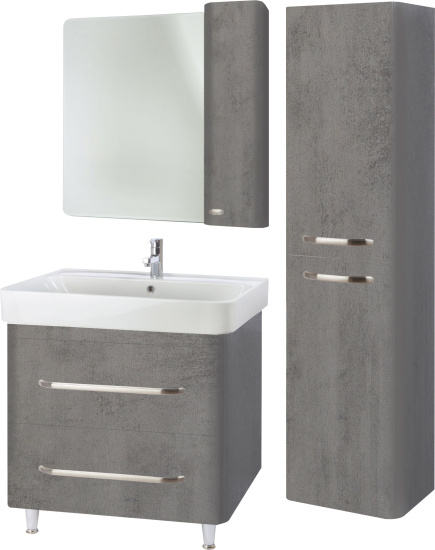 Зеркало Bellezza Олимпия 60 R серое