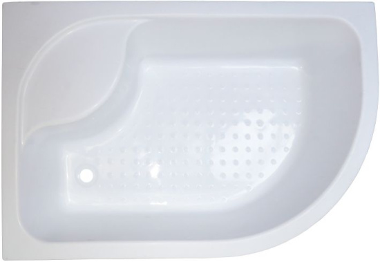 Душевой уголок Royal Bath RB 8120BK-C-CH L, с поддоном