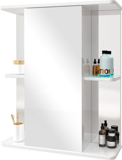 Зеркало-шкаф SanStar 60 универсальное, с полками