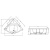 Акриловая ванна Vitra Concept 140x140