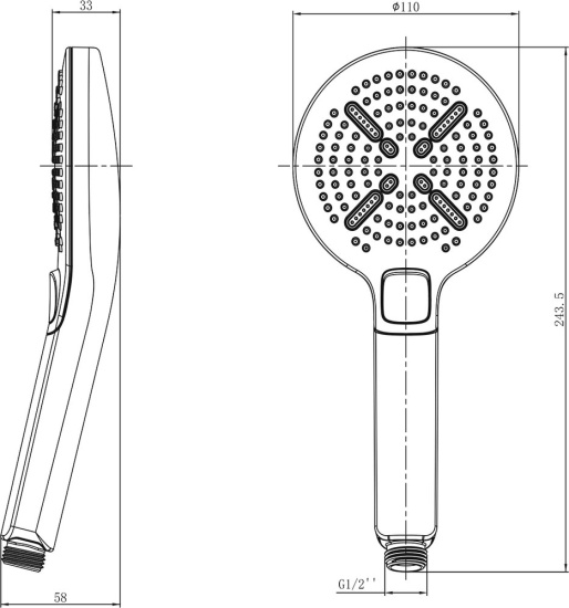 Душевая лейка Lemark LM8114C