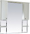 Зеркало-шкаф Misty Олимпия 105 белый фактурный