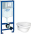 Инсталляция Grohe Rapid SL 38772001 + кнопка + унитаз подвесной Gustavsberg Hygienic Flush WWC 5G84HR01 безободковый