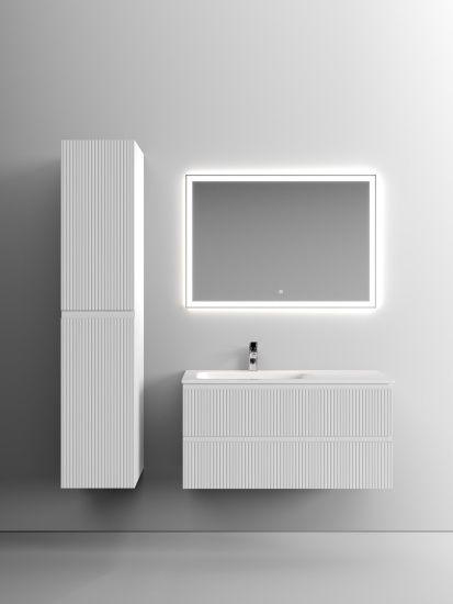 Тумба с раковиной Sancos Snob T 100 Bianco левая SNT100LW, подвесная