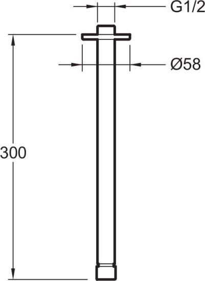 Кронштейн для верхнего душа Jacob Delafon E10043-CP