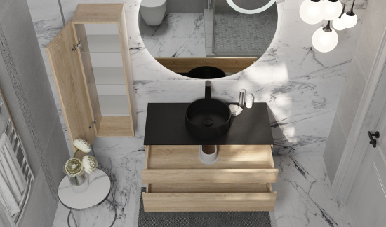 Мебель для ванной Raval Decent 100 дуб сонома