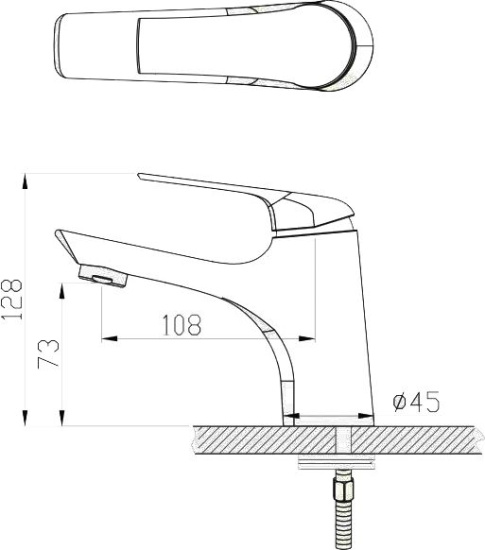 Смеситель для раковины BelBagno Gamma GAM-LVM-IN