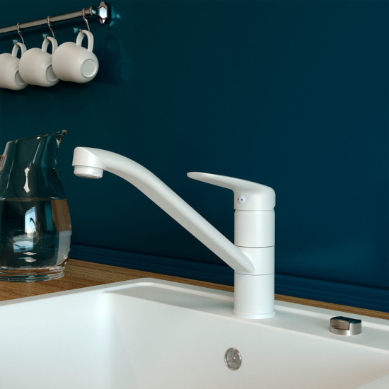 Смеситель для кухни Iddis Male MALWT00i05, белый