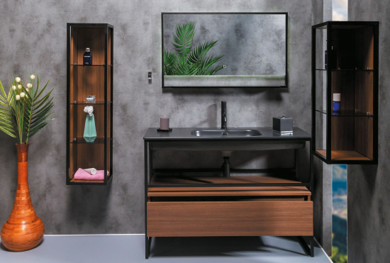 Полка Armadi Art Loft dark wood 75