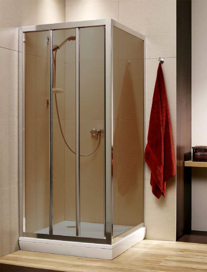 Душевой уголок Radaway Treviso DW+S 80x75 коричневое стекло