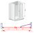 Душевая дверь в нишу Cezares Elena W B11 60/70 P Cr L Душевая дверь в нишу Cezares Elena W B11 60/70 P Cr L