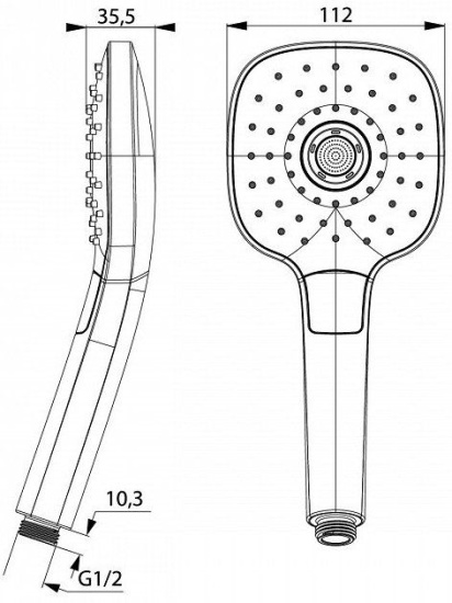 Душевая лейка Iddis Sena SEN3F00i18