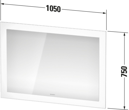 Мебель для ванной Duravit White Tulip 105 скандинавский белый шелковисто-матовый