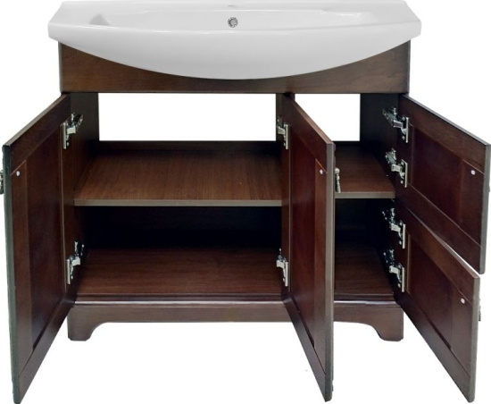 Мебель для ванной Misty Римини 85 орех