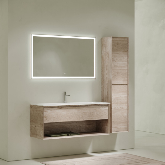 Тумба с раковиной Sancos Marmi 1.0 120 дуб галифакс натуральный, MR1.0120EG