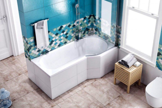 Акриловая ванна Excellent Be Spot 160x80 см правая с гидромассажем