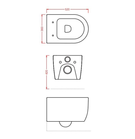 Унитаз подвесной ArtCeram Monet MNV001 безободковый