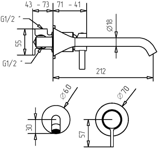 Смеситель для раковины Migliore Sirius 28182 с внутренней частью, золото