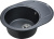 Комплект Мойка кухонная Paulmark Oval PM316550-BLM черный металлик + Смеситель Paulmark Essen Es213011-418 для кухонной мойки, черный металлик