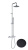Душевая стойка Fiore Xenon 44NN0964 черная
