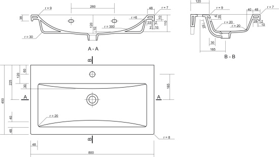 Мебель для ванной Style Line Вероника 80 Люкс Plus, белая