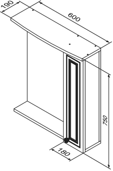 Мебель для ванной Damixa RedBlu Palace One 60