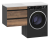 Тумба с раковиной Misty Коломбо 60 L под стиральную машину подвесная, раковина Эстет Даллас 120