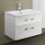 Тумба с раковиной Marka One Belle 75П White