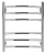 Полотенцесушитель электрический Secado Милан 3 60/60 R, хром