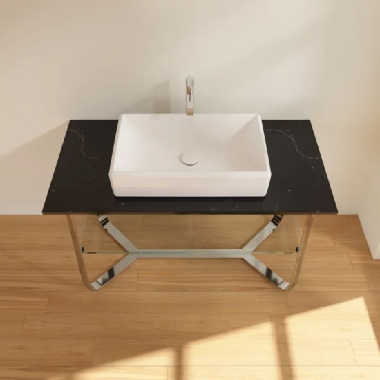 Консоль Villeroy & Boch Antheus 120 nero marquina, мраморная столешница