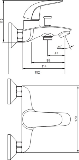 Душевой комплект Damixa Astoria DX551000000 + душевая стойка 974200063 + смеситель Astoria DX550210000
