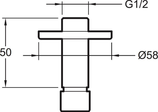 Кронштейн для верхнего душа Jacob Delafon Eo E889-CP