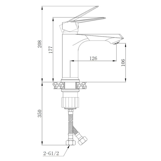 Смеситель для раковины Boch mann BM8726