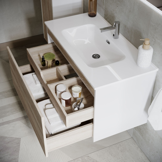 Мебель для ванной Sancos Smart 100 дуб бардолино