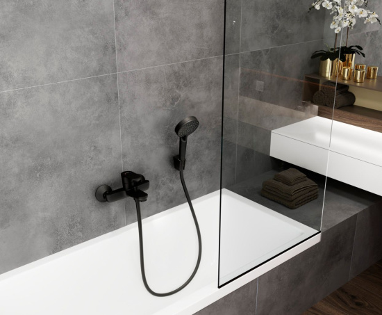 Смеситель для ванны Hansgrohe Vernis Blend 71440670 черный