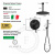 Душевая система Filarete Roun FL1024BL, черный Душевая система Filarete Roun FL1024BL, черный