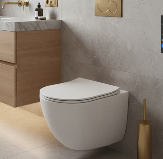 Инсталляция Tece TECEbase 9400412 с кнопкой смыва + унитаз подвесной WeltWasser Michigan 485 WT