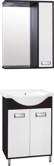 Мебель для ванной Style Line Эко Стиль W №9 60 белая, венге