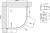 Душевой уголок Vegas Glass ZS-F 90*80 05 02 профиль бронза, стекло шиншилла
