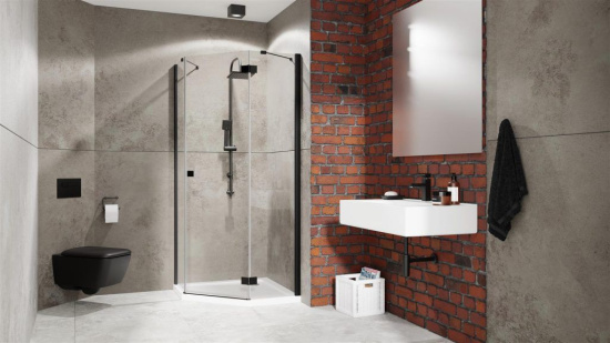 Душевой уголок Radaway Essenza New Black PTJ 90х100 R