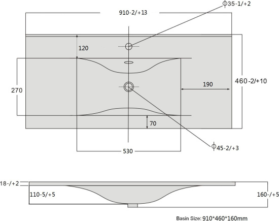 Тумба с раковиной Sanvit Кубэ-2 90 белый глянец