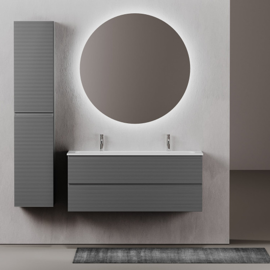 Тумба с раковиной Sancos Folk 120 grey soft