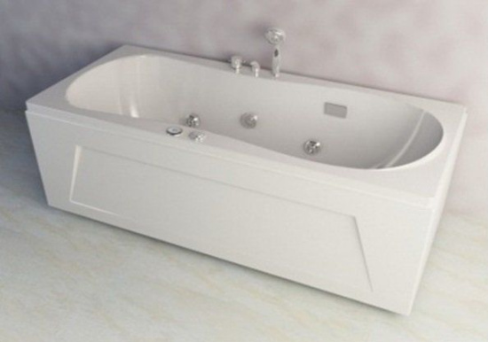 Акриловая ванна Appollo A-1502Q с гидромассажем 150 см